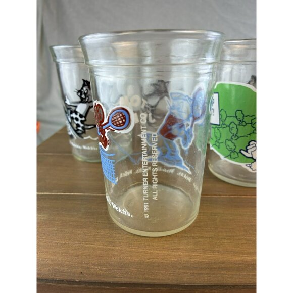 Vintage 1974-1976 Looney Tunes Welch’s Juice Glasses Set of 7 Warner Bros. - Picture 8 of 16